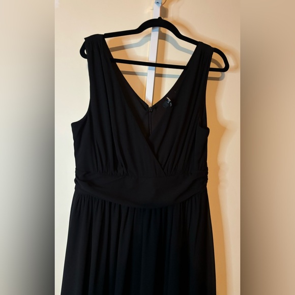 Lulus Dress-Thoughts of Hue Black Surplice Maxi - Picture 11 of 16